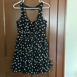 Wet seal black and white polka dot dress